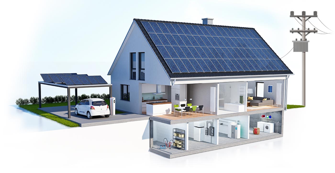 haus stromnetz photovoltaik